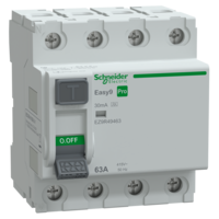 SCHNEIDER EASY9 PRO Áram-védőkapcsoló, A osztály, 4P, 63A, 30mA