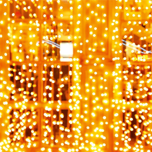 LED-es fényfüggöny, kül- és beltéri kivitel, 200db melegfehér LED, 2m x 2 m, választható ismétlődő időzítés,IP44 KAF200DWW