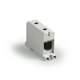 Ensto Univerzális sorkapocs szürke 35-150mm2Cu/Alu 1P csavaros 2csatl./>25 mm2 kalapsín/csavaros KE63