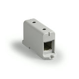 Ensto Univerzális sorkapocs szürke 35-240mm2Cu/Alu 1P csavaros 2csatl./>25 mm2 kalapsín/csavaros  KE64