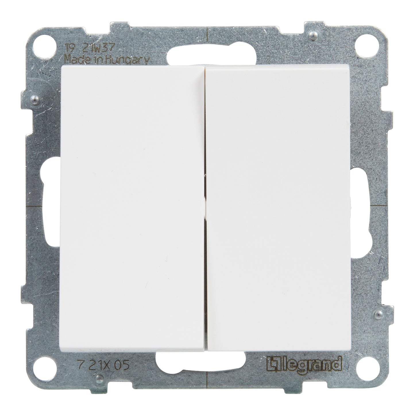 LEGRAND Suno fehér 106+6 kettős váltókapcsoló, keret nélkül 10AX 721108