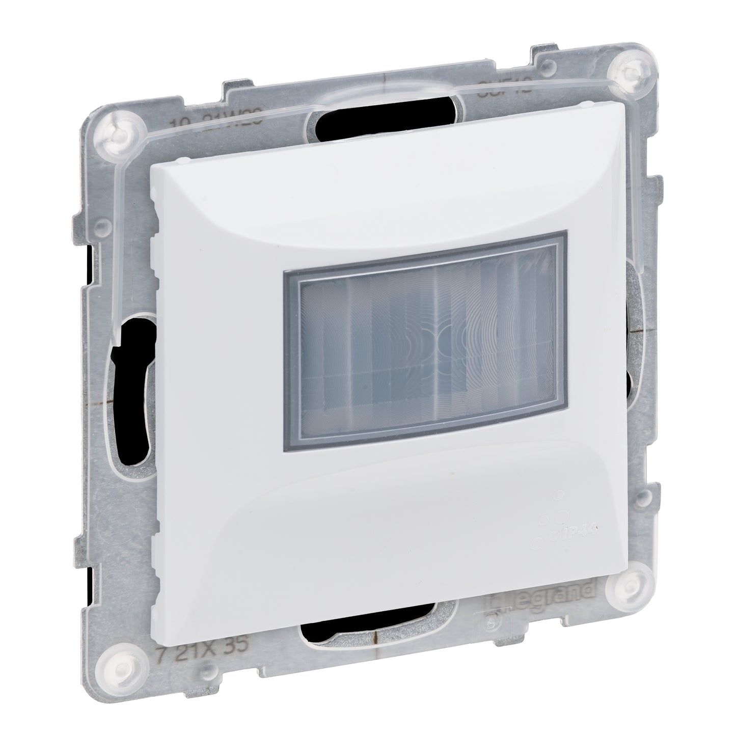 LEGRAND Suno fehér mozgásérzékelős kapcsoló 3 - 250 W (izzó, halogén, LED) 120fokos, 2 vezetékes IP44, keret nélkül 721135 Készlet erejéig