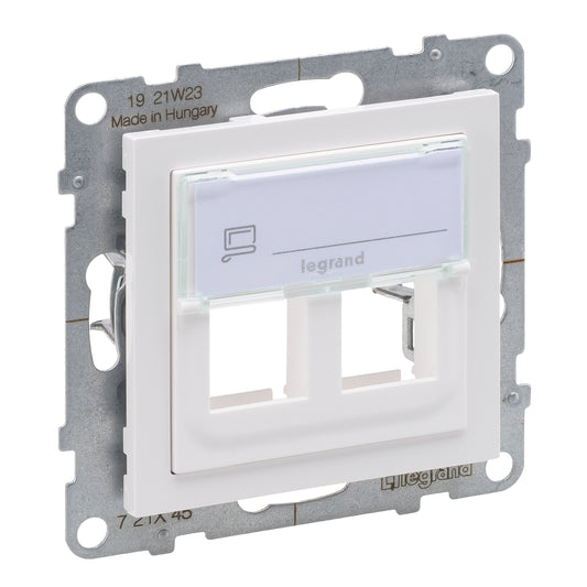 LEGRAND Suno fehér kettős keystone adapter, keret nélkül 721145