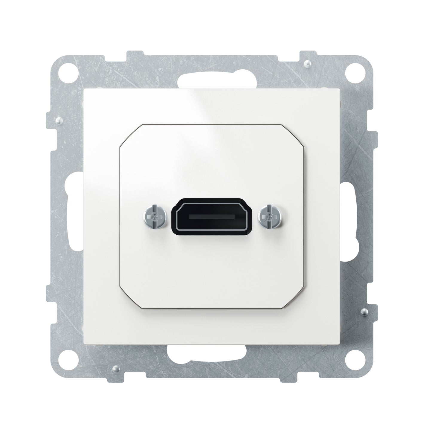 LEGRAND Suno fehér elővezetékelt HDMI 1.4 típusú csatlakozóaljzat, 15cm kábellel 721149