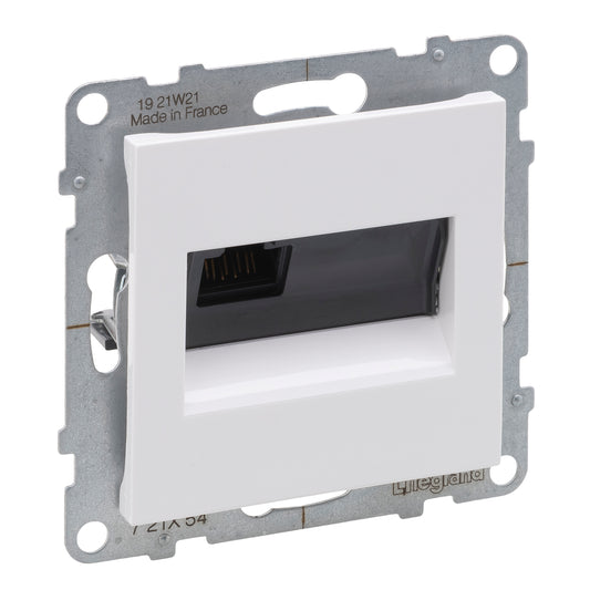 LEGRAND Suno fehér 1xRJ45 UTP Cat.6A csatlakozóaljzat, keret nélkül 721154
