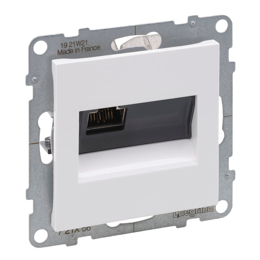 LEGRAND Suno fehér 1xRJ45 STP Cat.6 csatlakozóaljzat, keret nélkül 721156