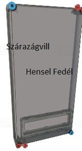 Hensel Szekrényhez Fedél MI72431-Mi2431-hez müanyag 300mmx600mm