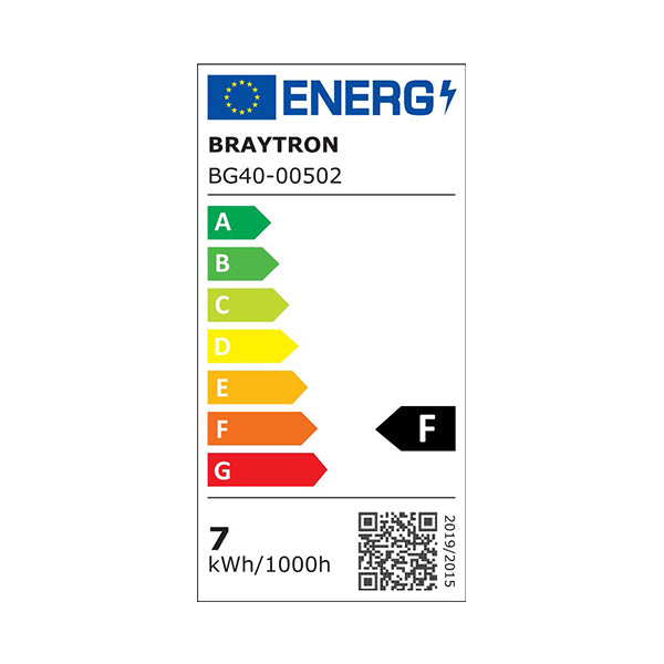 Braytron Oldalfali Led lámpa Antracit 7W 3000K 600Lm IP54 230V  BG40-00502