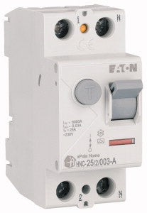 Eaton Home áram-véd.kapcsoló 6kA, 2P, 25A, 30mA, 'A'