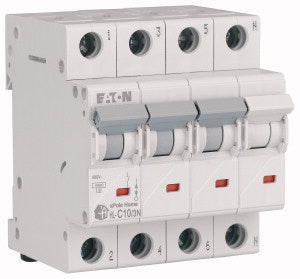 Eaton Home kismegszakító,autómata 4,5kA, 3P+N, 10A, C jelleggörbe 194809