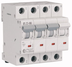 Eaton Home kismegszakító 4,5kA, 3P+N, 63A, C jelleggörbe 194817