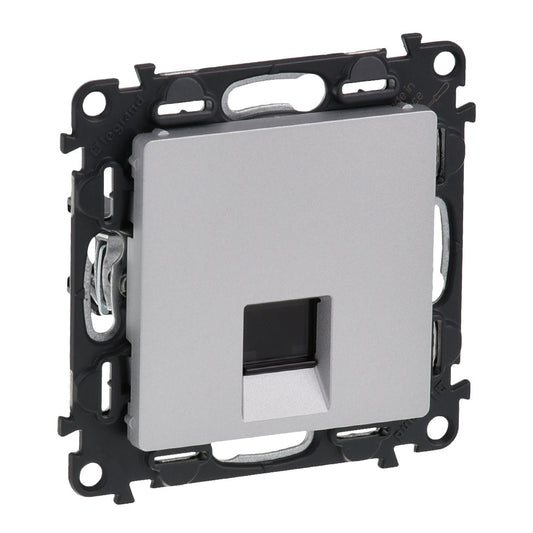 Legrand valena life 1xRJ45 Cat. 5e UTP csatlakozóaljzat  alumínium