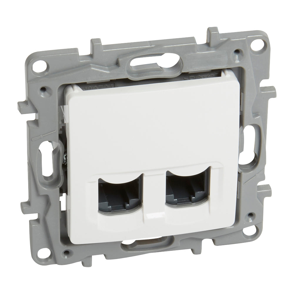 Legrand Niloé 2xRJ45 Cat.6 UTP csatlakozóaljzat, fehér