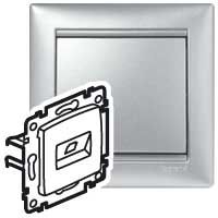 Legrand Valena 1xRJ45 LCS2 Cat6 UTP aljzat alumínium 770242
