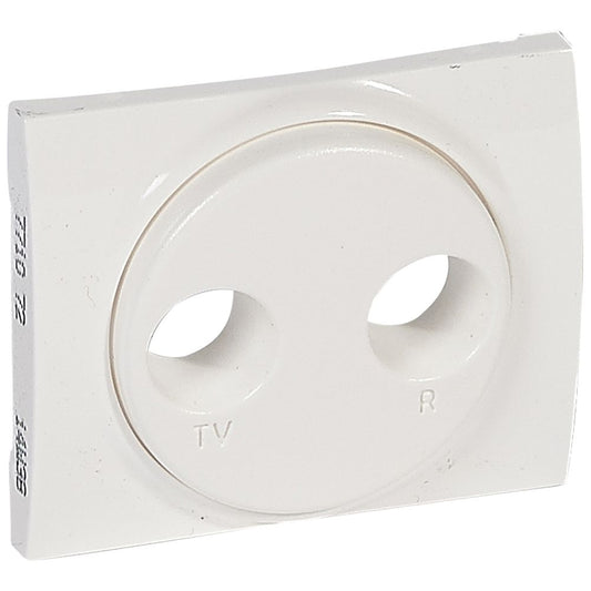 Legrand Galea Life TV-RD antenna-csatlakozóaljzat burkolat, fehér