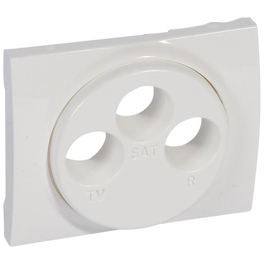Legrand Galea Life TV-RD-SAT antenna-csatlakozóaljzat burkolat, fehér