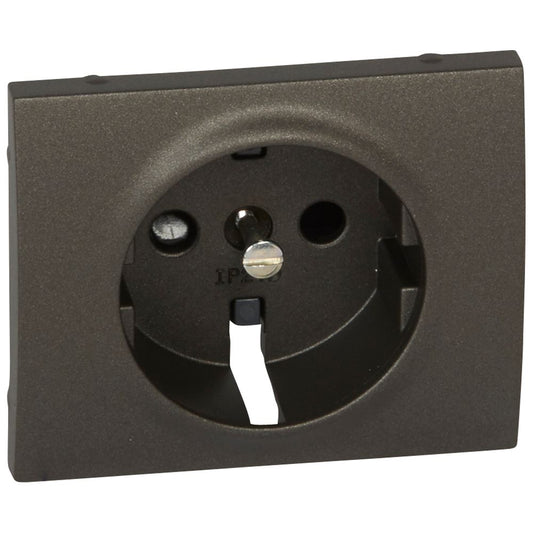 Legrand Galea Life Legrand 2p+F burkolat biztonsági zsaluval, mélybronz
