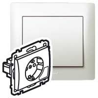 Legrand Galea Life Legrand 2p+F kiemelővel gyöngyház
