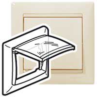 Legrand Valena IP44 egyes keret elefántcsont