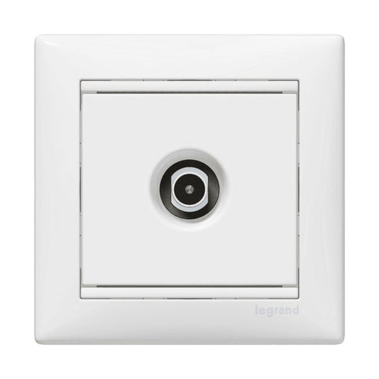 Legrand Valena TV antenna-csatlakozóaljzat átmenő, fehér