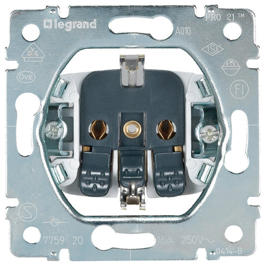 Legrand Galea Life Legrand 2p+F földelt csatlakzóaljzat mechanizmus, rugós