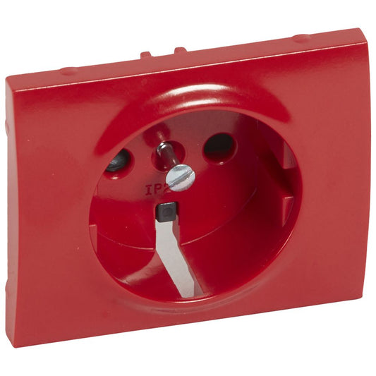 Legrand Galea Life Legrand 2p+F csatlakozóaljzat burkolat, piros