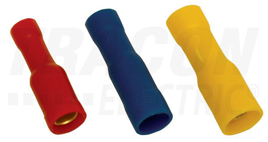 Szigetelt hengeres csatlakozó aljzat 2,5mm2, (d1=2,1mm, d2=5mm), PVC