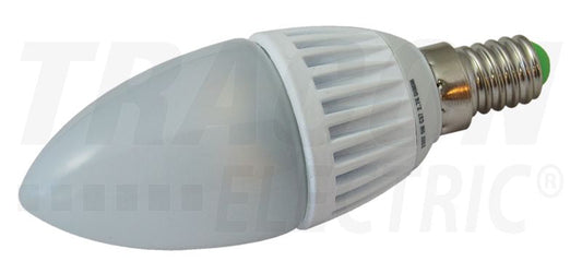 Gyertya alakú LED fényforrás 230V 5W 4000K E14 380lm EEI=G