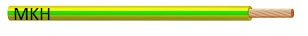 Sodrott vezeték H07V-K MKH 6 hajlékony Zöldsárga(100m/m/ár)
