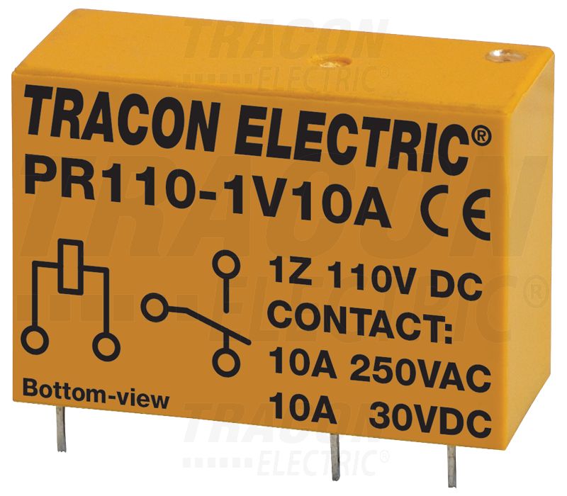 Print relé 110V DC / 1×CO (10A, 230V AC / 30V DC)