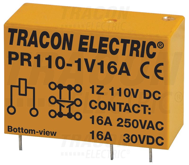 Print relé 110V DC / 1×CO (16A, 230V AC / 30V DC)