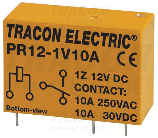 Print relé 12V DC / 1×CO (10A, 230V AC / 30V DC)