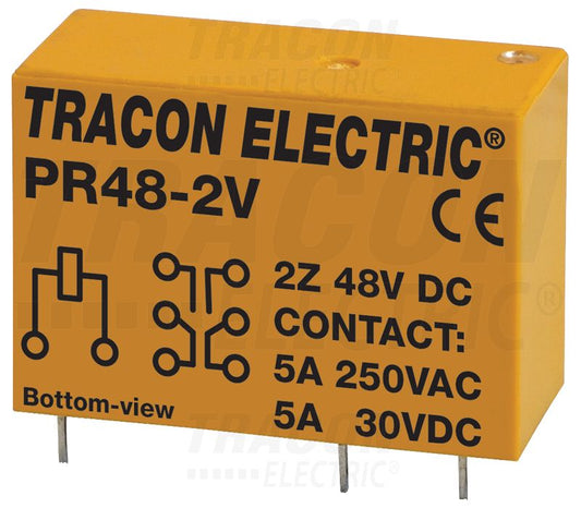 Print relé 48V DC / 2×CO (5A, 230V AC / 30V DC)