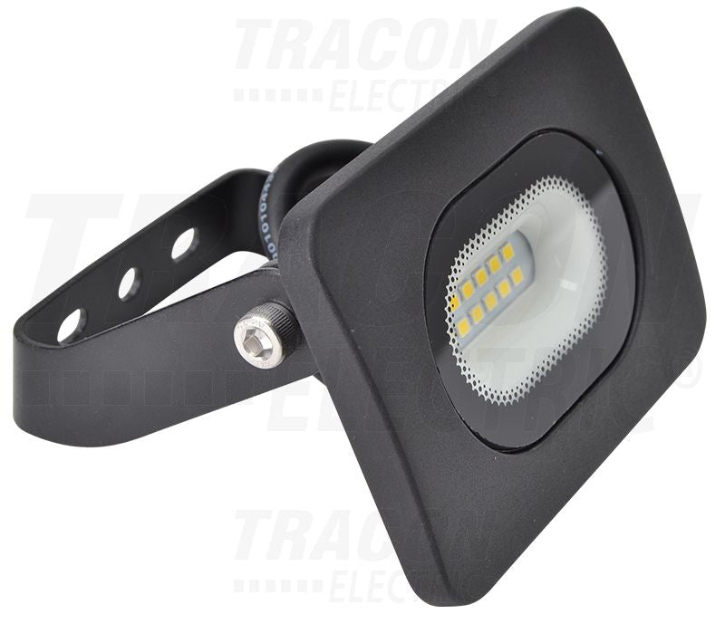 Tracon LED reflektor, RSMDL széria   Fekete 220-240V AC, 10W, 4000K, IP65, 800lm, EEI=G