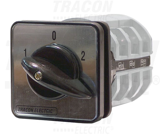 Tracon Beépíthető Választókapcsoló 1-0-2 400V, 50Hz, 125A, 2×3P, 30kW