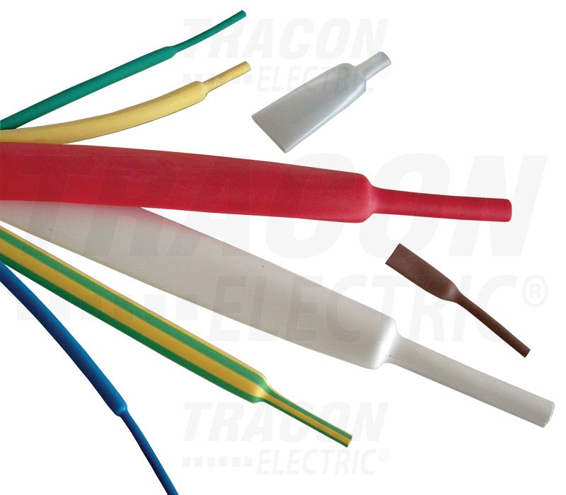 Tracon Zsugorcső  .vékonyfalú . m/ár..2,4/1,2mm zöldsárga ZS024ZS